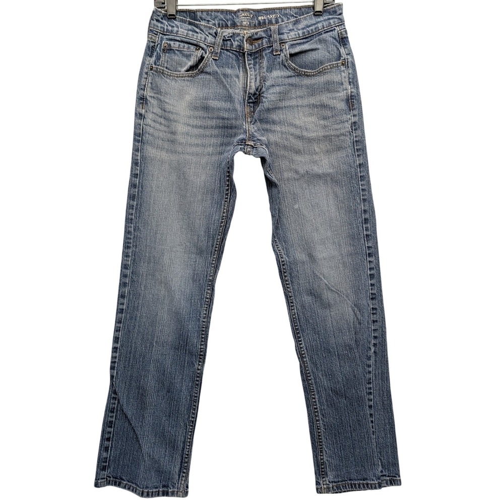 Men's Relaxed Blue Jeans - Classic Casual Fit